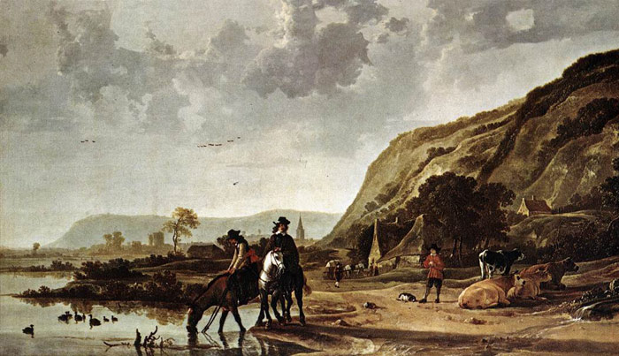 Large River Landscape with Horsemen

Painting Reproductions