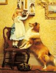 A Little Girl and her Sheltie, 1892
Art Reproductions