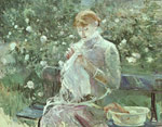 Young Woman Sewing in a Garden
Art Reproductions