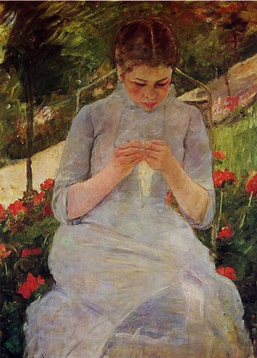 Young Woman Sewing in a Garden, 1886

Painting Reproductions