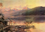Deer at Lake McDonald, 1908
Art Reproductions