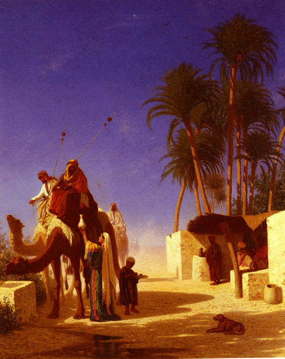 Les Chameliers Buvant Le The [Camel Drivers Drinking from the Wells], 1855

Painting Reproductions