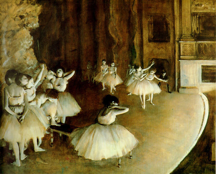 Ballet Rehearsal on Stage, 1874

Painting Reproductions