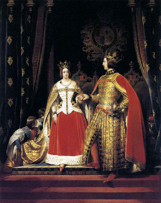 Queen Victoria and Prince Albert at the Bal Costum? of 12 May 1842, 1842

Painting Reproductions