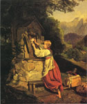 A Girl Putting a Rose on a Wooden House (An Old Game)
Art Reproductions
