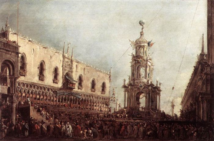Carnival Thursday on the Piazzetta, 1766

Painting Reproductions