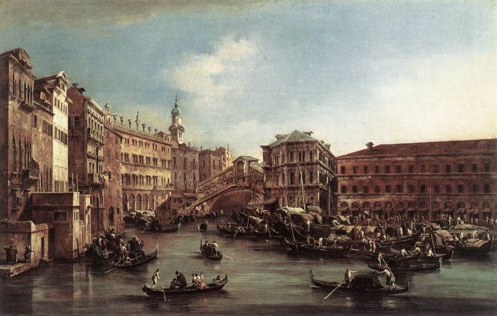 The Rialto Bridge with the Palazzo dei Camerlenghi, 1763

Painting Reproductions