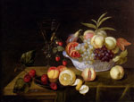 A Still Life Of A Pie And Sliced Lemon On Pewter Dishes, A Vase Of Flowers, A Glass Of Beer And A Wine Glass Upon A Part
Art Reproductions