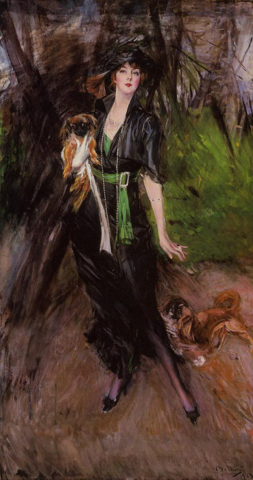 Portrait of a Lady, Lina Bilitis, with Two Pekinese, 1913

Painting Reproductions
