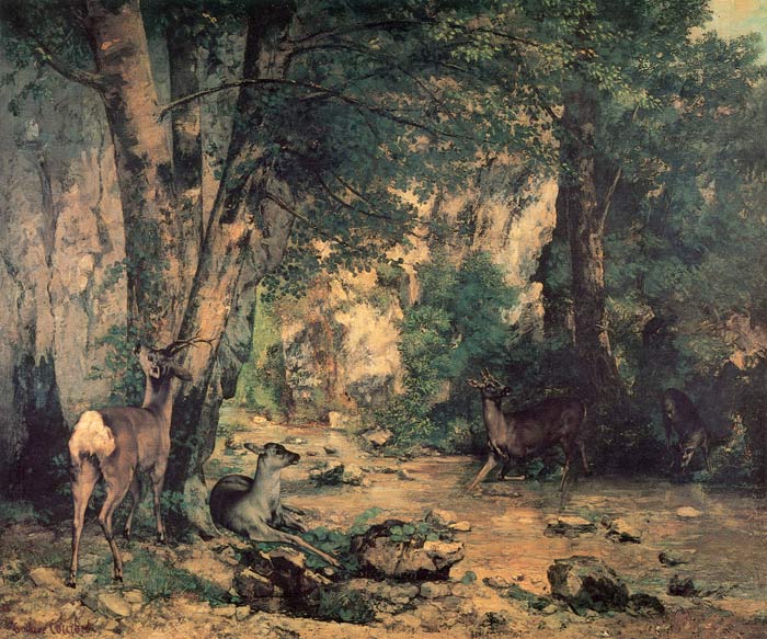 Shelter of the Roe Deer at the Stream of Plaisir-Fontaine, Doubs, 1866

Painting Reproductions