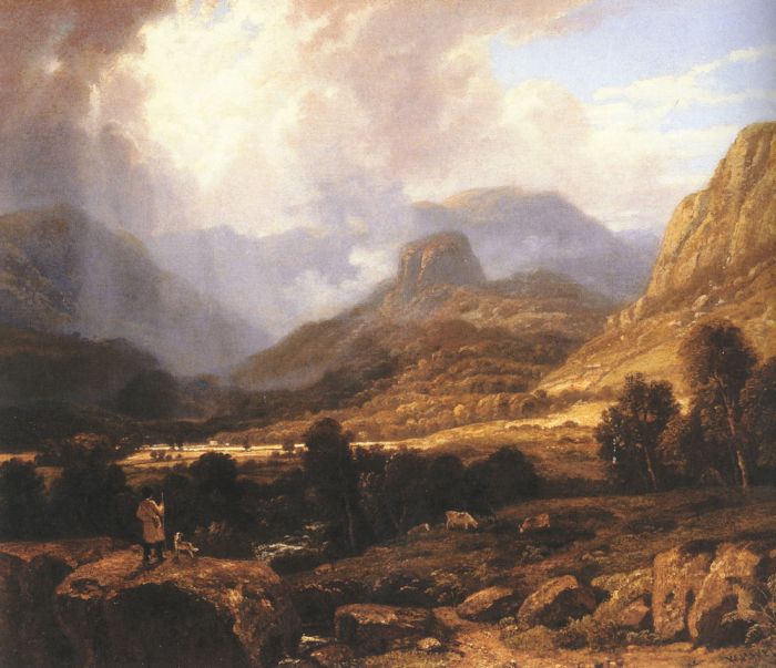 Landscape in the Lake District with the Vale of St. John between Thirlmere and Keswick

Painting Reproductions