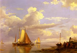 Fishing Boats Off The Coast At Dusk, 1852
Art Reproductions