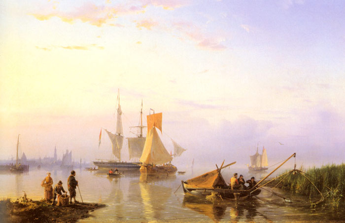 Shipping in a Calm, Amsterdam, 1856

Painting Reproductions