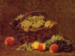 Basket of White Grapes and Peaches, 1895
Art Reproductions