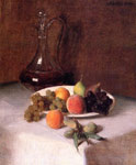 A Carafe of Wine and Plate of Fruit on a White Tablecloth, 1865
Art Reproductions