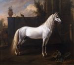Grey Stallion tethered to a Post
Art Reproductions