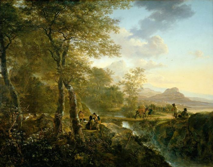 Italian Landscape with Artist, 1650

Painting Reproductions