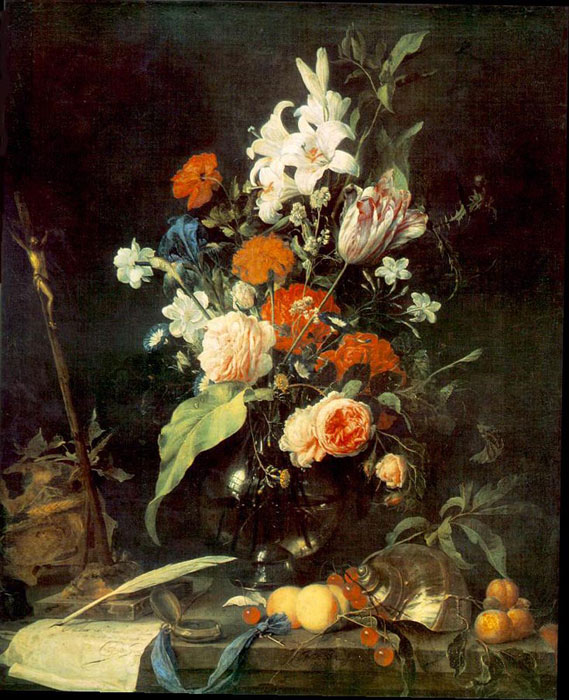 Flower Still-life with Crucifix and Skull, 1630

Painting Reproductions