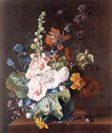Hollyhocks and Other Flowers in a Vase, 1710
Art Reproductions