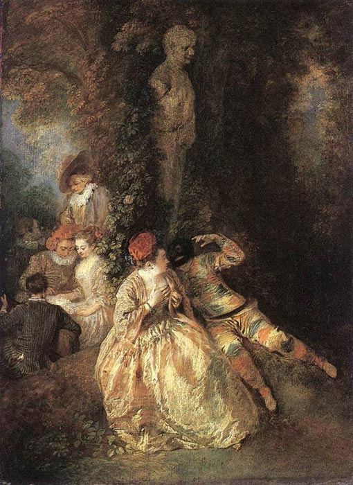 Paintings Watteau, Jean- Antone