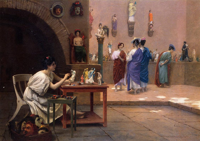 Painting Breathes Life into Sculpture aka Tanagra's Studio , 1893

Painting Reproductions