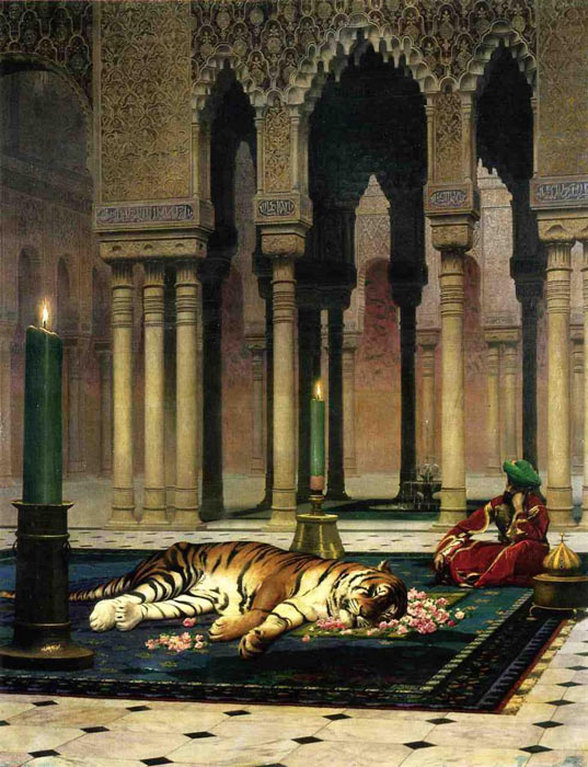 The Pasha's Sorrow aka Dead Tiger , 1885	

Painting Reproductions