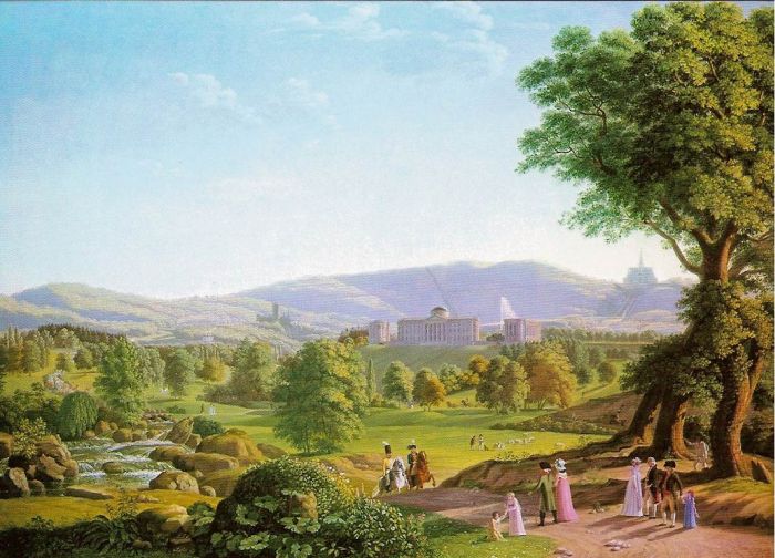 Schloss Wilhelmshhe with the Habichtswald, 1800

Painting Reproductions