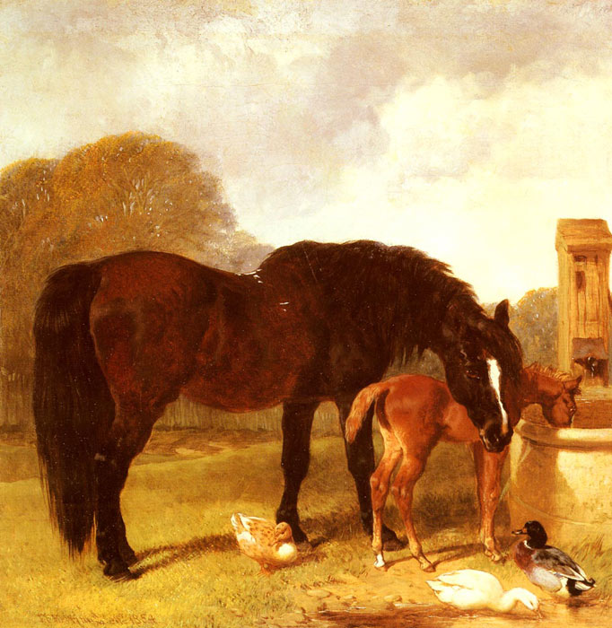 Horse and Foal watering at a trough, 1854

Painting Reproductions
