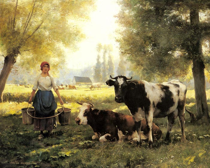 A Milkmaid with her Cows on a Summer Day

Painting Reproductions