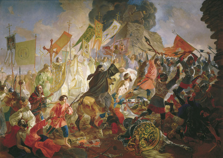 The Battle of Polish King  Steven Batoriem in 1581, 1843

Painting Reproductions