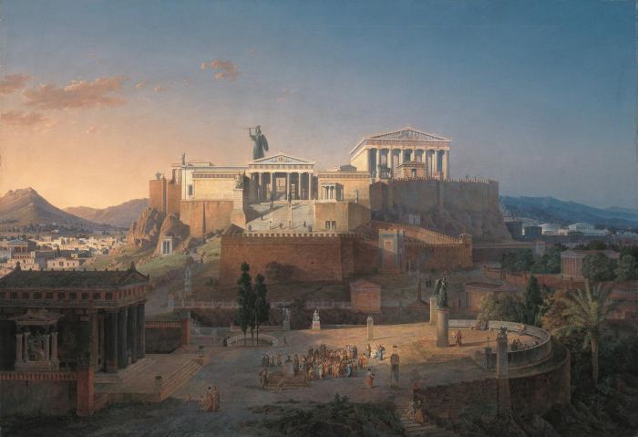 Idealized view of the Acropolis and the Areopagus in Ahens, 1846

Painting Reproductions