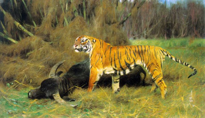  A Tiger with its Prey , 1908

Painting Reproductions