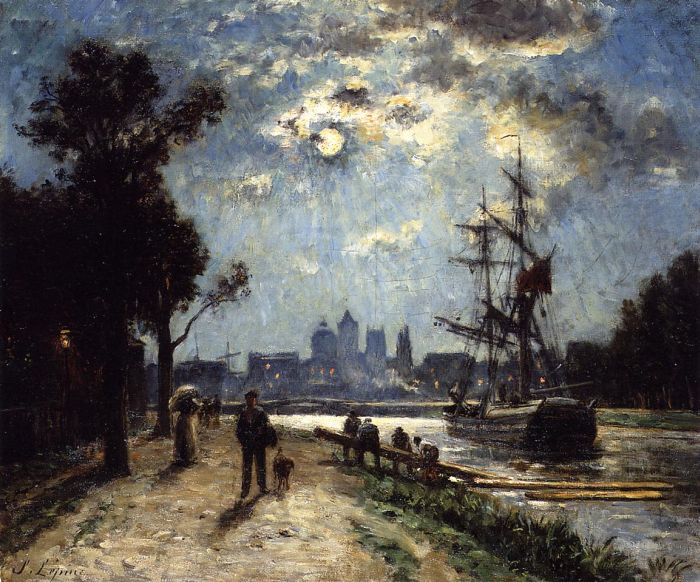 Caen, Le Long de l'Orne peint depuis le cours Caffarelli, effet de lune, 1872

Painting Reproductions