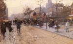 A Parisian Street Scene with Sacre Coeur in the distance
Art Reproductions
