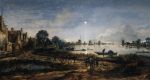  River View by Moonlight , 1645
Art Reproductions