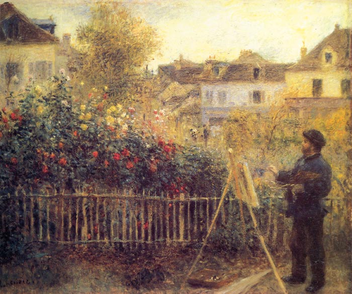 Claude Monet Painting in his Garden at Argenteuil,  1875

Painting Reproductions
