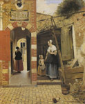 The Courtyard of a House in Delft, 1658
Art Reproductions