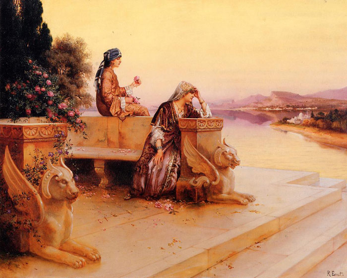 Elegant Arab Ladies on a Terrace at Sunset

Painting Reproductions
