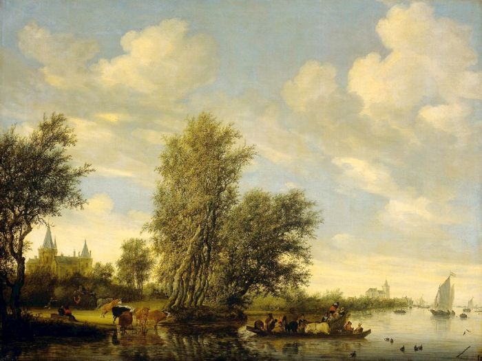  River Scene with Ferry , 1649

Painting Reproductions