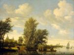  River Scene with Ferry , 1649
Art Reproductions