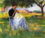 A Girl Sewing in an Orchard, 1891
Art Reproductions