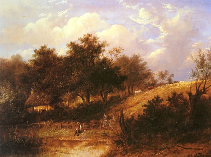 Landscape with figure resting beside a pond

Painting Reproductions