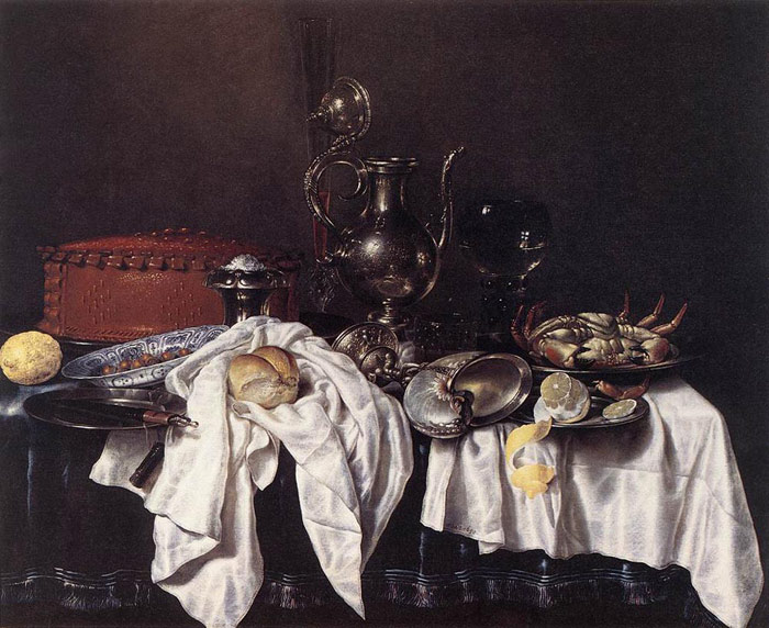 Still-Life with Pie, Silver Ewer and Crab, 1658

Painting Reproductions
