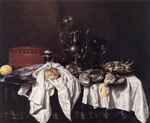 Still-Life with Pie, Silver Ewer and Crab, 1658
Art Reproductions