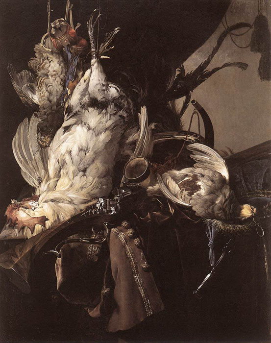Still-Life of Dead Birds and Hunting Weapons, 1660

Painting Reproductions