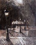 Montmartre Stairs Painting