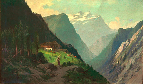 Swiss Paintings, Mountains Paintings