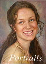 Oil portrait painting