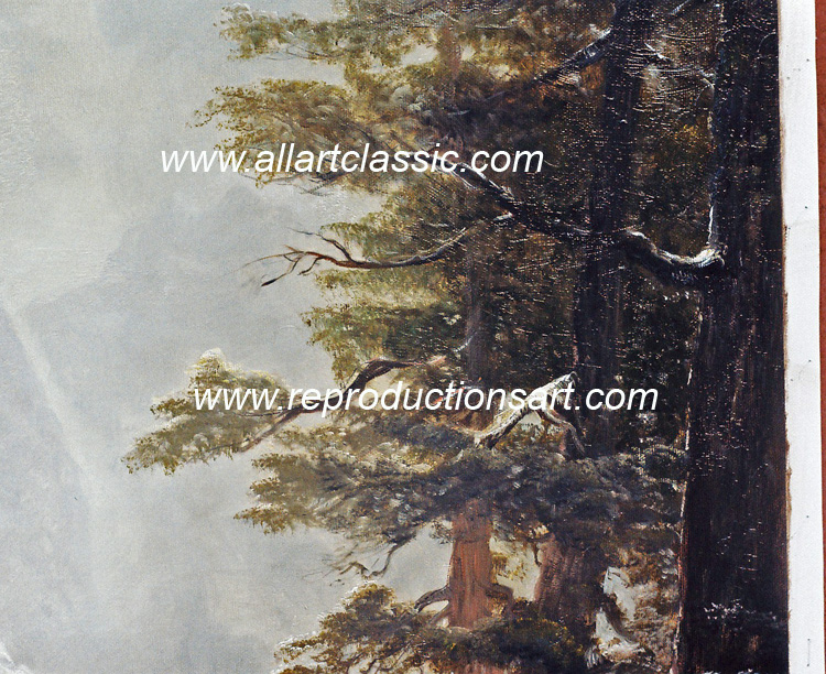 Bierstadt_Hunters_001N_C Reproductions Painting-Zoom Details