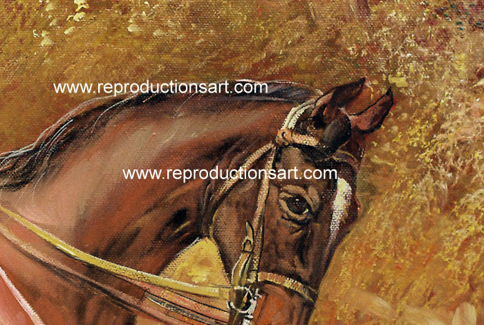 Hardy_Going_to_Cover_001N_A Reproductions Painting-Zoom Details